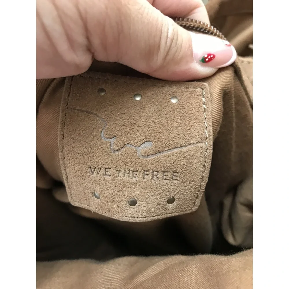 Free People We The Free Honor Hobo Bag cow Leather Saddle Brown